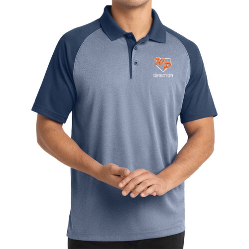 Sport-Tek® PosiCharge® RacerMesh® Raglan Heather Block Polo Thumbnail